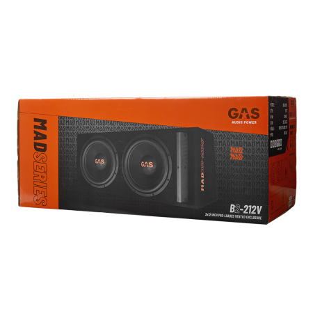 Subwoofer auto GAS MAD B2-212V 600W cu incinta [5]