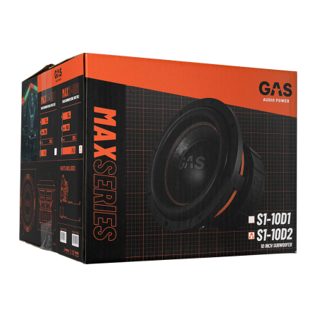 Subwoofer auto GAS MAX S1-10D2 10 inch 1500W 2 Ohm [7]