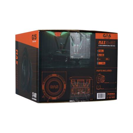 Subwoofer auto GAS MAX S1-6D1 6.5 inch 400W 1 Ohm [7]