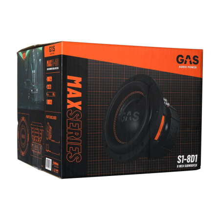 Subwoofer auto GAS MAX S1-8D1 8 inch 550W 1 Ohm [7]