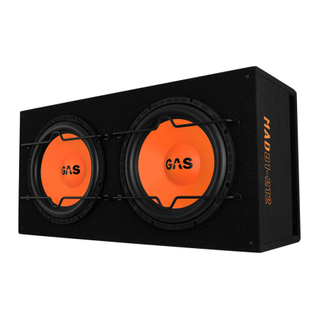 Subwoofer auto - Subwoofer auto pasiv GAS MAD B1-212 600W cu incinta