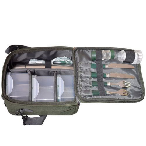 Genti Crap - Carp Pro - Genta camping 2 pers cu termos si cutii