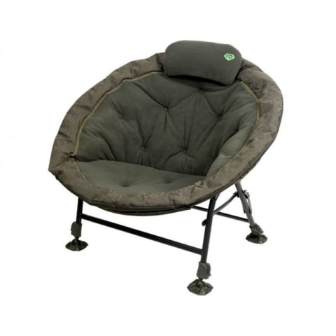 Camping - Carp Pro - Scaun Diamond Rotund Round Chair cu Picioare Telescopice 104x60cm si Husa de Transport Inclusa