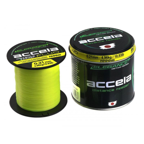 Fire Feeder - Elegance Method - Fir Monofilament Accela Distance Feeder Fluo, 0,24mm / 1000m