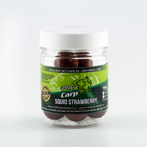 Boiles-uri de carlig - Squid Strawberry Semisolubil
