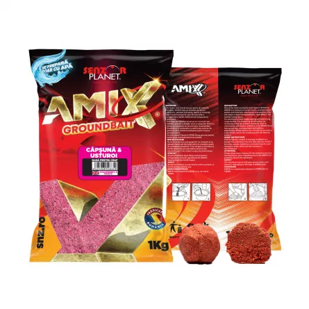 Amix Căpșună & Usturoi 1kg – Nadă Puternică, Solubilă Rapid [1]