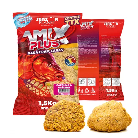 AMIX Plus Căpșună & Usturoi 1.5 kg – Nadă rapidă [1]