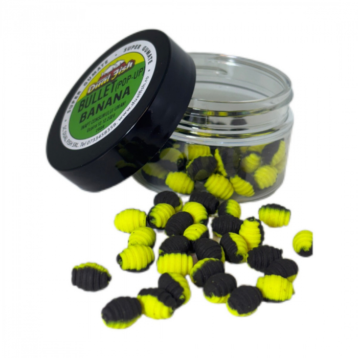 Bullet Wafters Banana 10mm 25g – Momeală intensă feeder [1]