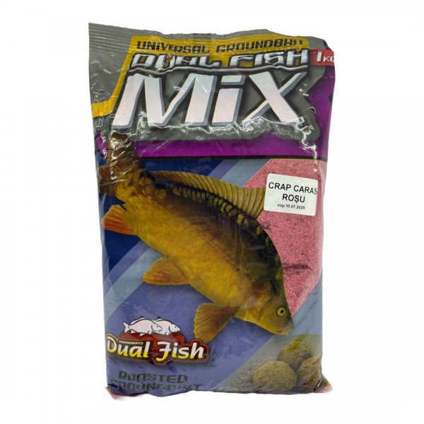 Nada MIX Crap Caras Roșu 1kg – Dual Fish [1]