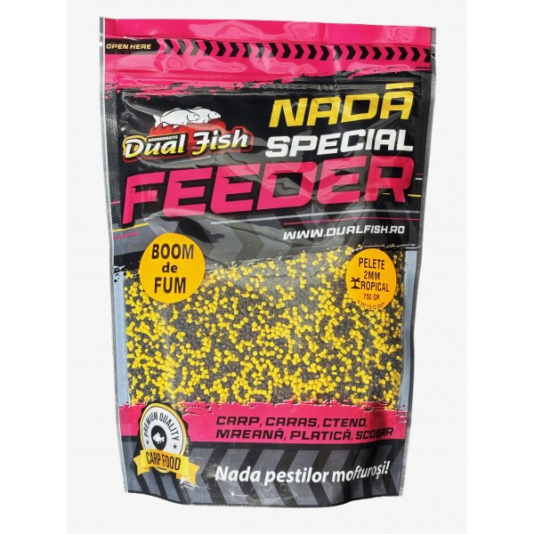 Pelete Boom Fum 2mm Tropical 750g Dual Fish [1]