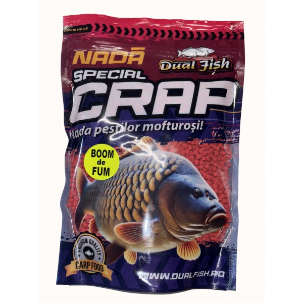 Pelete Boom Fum 4mm Căpșună 750g Dual Fish [1]