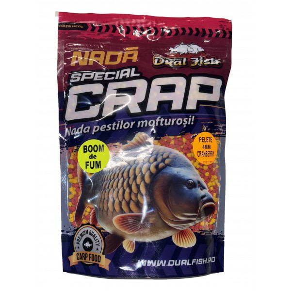 Pelete Boom Fum 4mm Cranberry 750g Dual Fish [1]