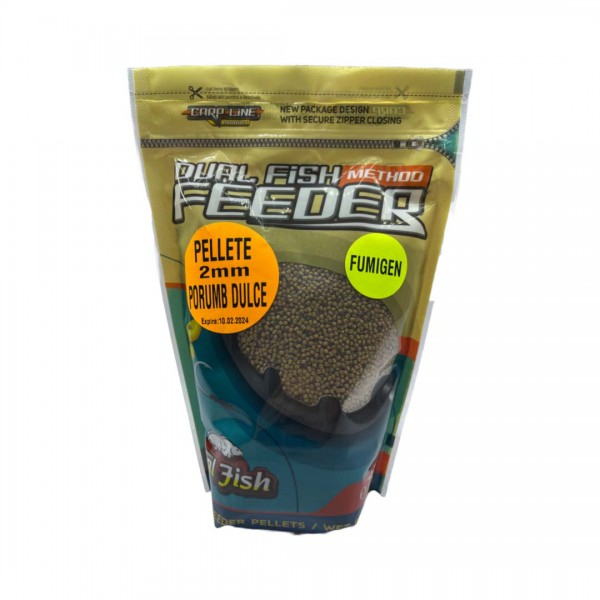 Pelete Feeder Fumigen 2mm Porumb Dulce 750g Dual Fish [1]