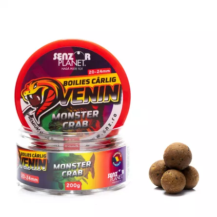 Produse - Boilies Venin Monster Crab 200g – 20/24mm pentru Cârlig