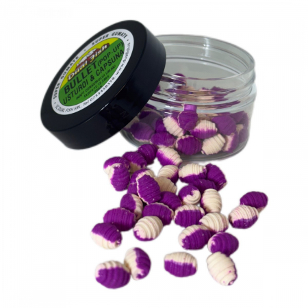 Produse - Bullet Wafters Usturoi & Căpșună 10mm Dual Fish