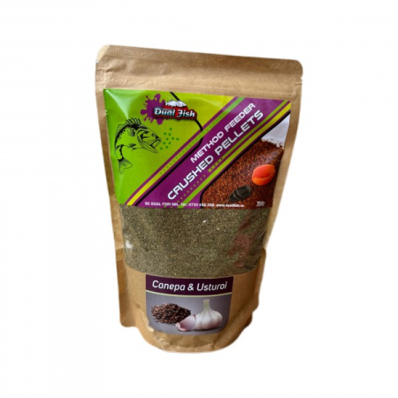 Produse - Crushed Pellets Method Feeder Cânepă & Usturoi 750g
