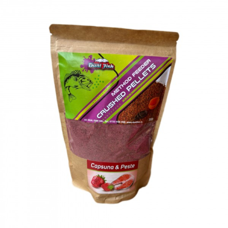 Produse - Crushed Pellets Method Feeder Căpșună & Pește 750g
