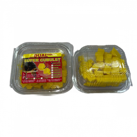 Produse - Mămăligă Cubuleț Natur 10mm – Momeală discretă pentru caras