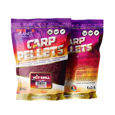 Produse - Micropelete 2mm Hot Krill – Putere maximă de atracție 800g