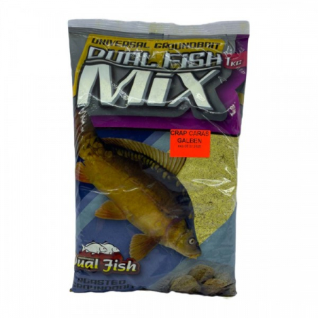 Produse - Nada MIX Crap Caras Galben 1kg – Dual Fish