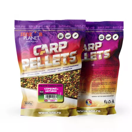 Produse - Pelete 3mm Căpșună & Usturoi – Eficiență rapidă 800g