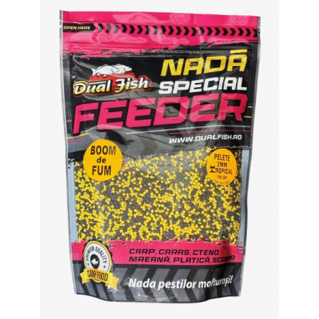 Produse - Pelete Boom Fum 2mm Tropical 750g Dual Fish