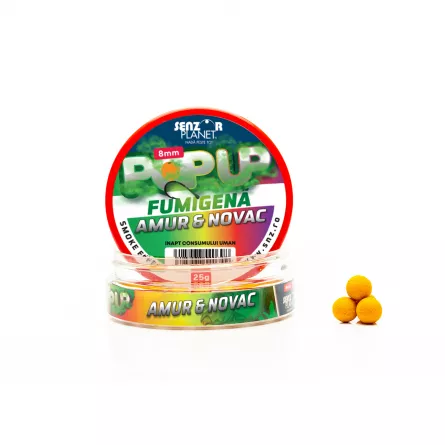 Produse - Pop-Up Fumigenă Amur & Novac 8mm – Momeală Vizibilă