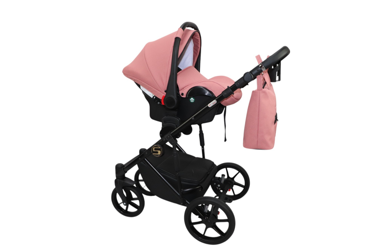 Cărucior 4 în 1 Sojan Stilo Standard Roz Coral [6]