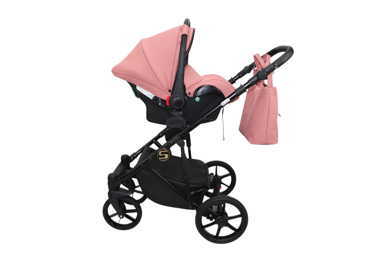 Cărucior 4 în 1 Sojan Stilo Standard Roz Coral [4]