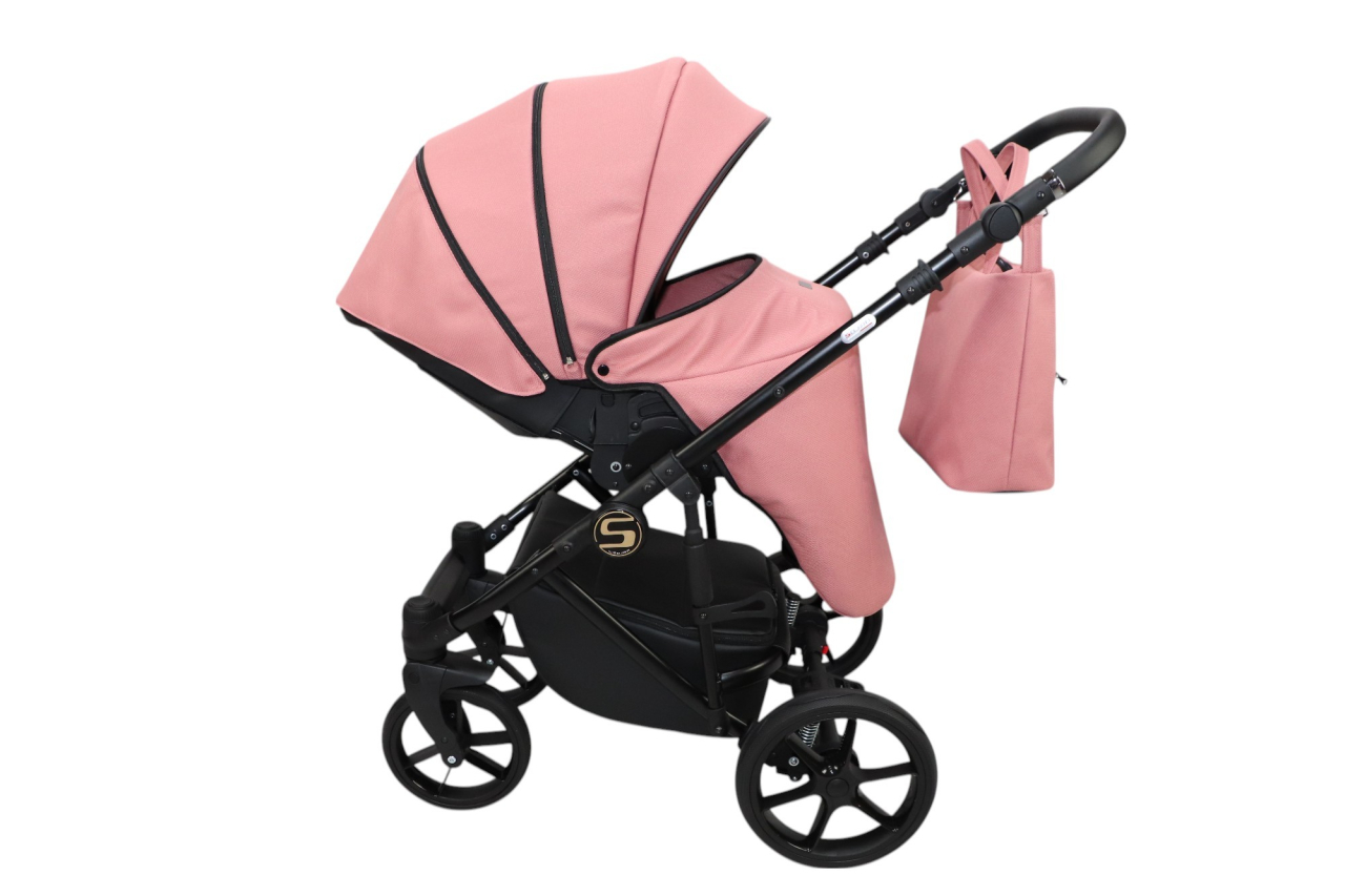 Cărucior 4 în 1 Sojan Stilo Standard Roz Coral [7]