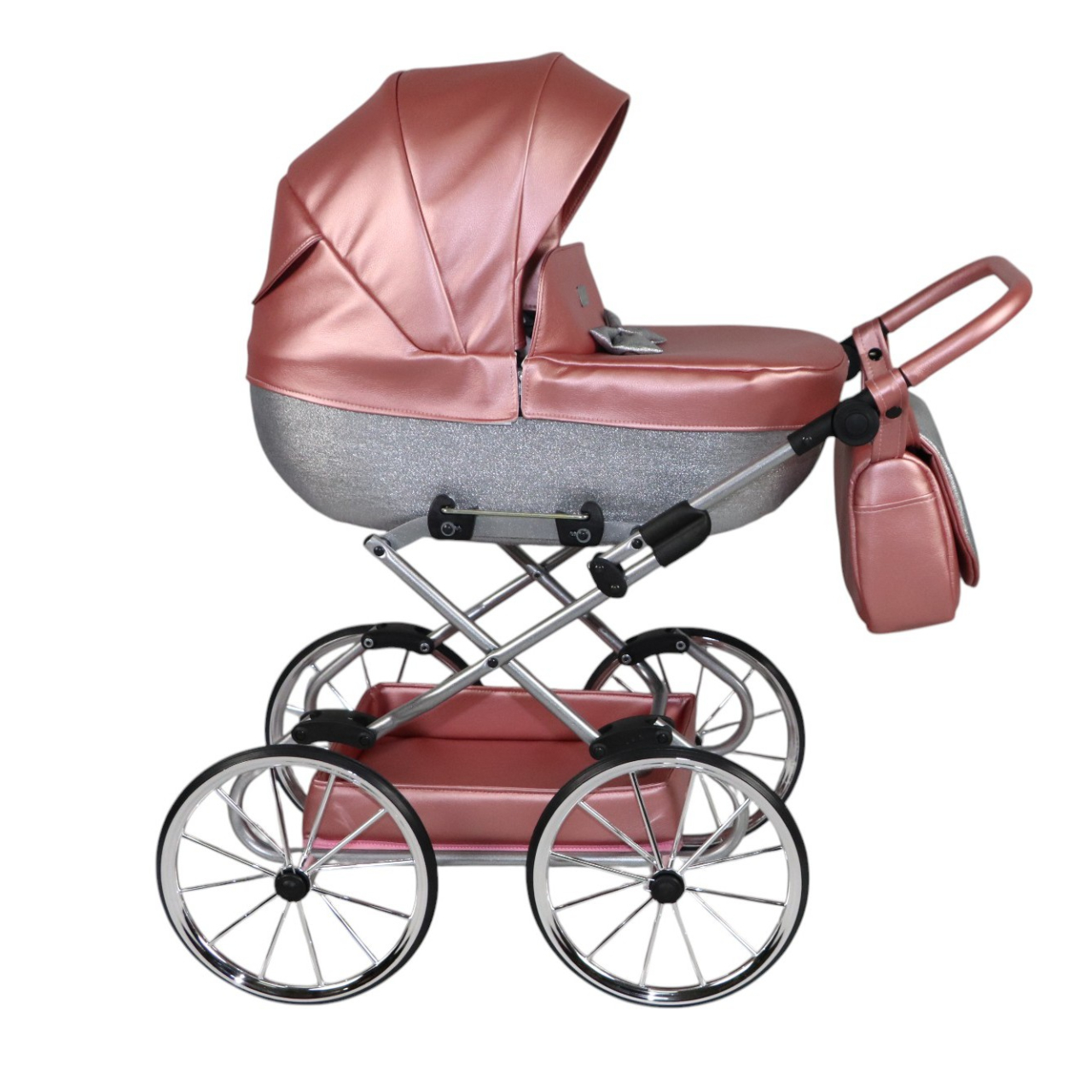 Cărucior pentru Păpuși Sojan Retro Roz Rose Gold [2]