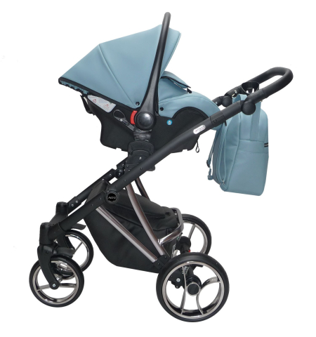 Cărucior 4 în 1 Sojan Agix Extra Bleu cu Cadru Negru [2]