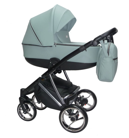 Cărucioare unisex - Cărucior 4 în 1 Sojan Agix Extra Verde Mentă cu Cadru Negru