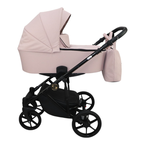 Cărucioare din material textil - Cărucior 4 în 1 Sojan Stilo Standard Roz Pal
