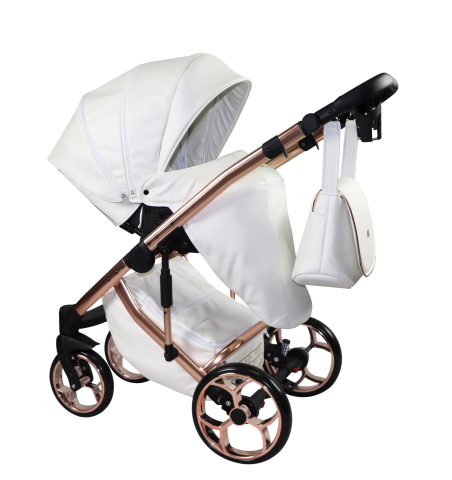 Cărucior 4 în 1 Sojan Xsara Exclusive Alb cu Detalii Rose Gold [4]