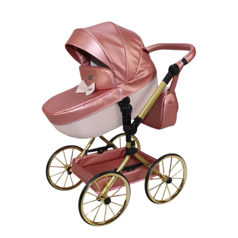 Cărucior pentru Păpuși Sojan Princessa Roz Rose Gold [3]