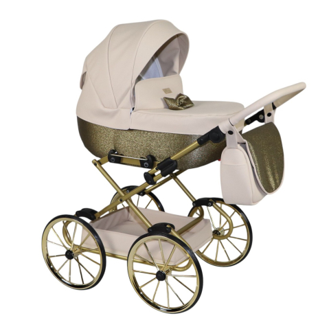 Cărucioare pentru păpuși - Cărucior pentru Păpuși Sojan Retro Bej și Kaki