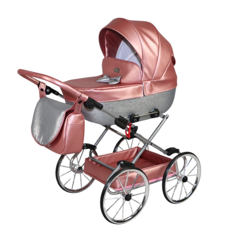 Cărucior pentru Păpuși Sojan Retro Roz Rose Gold [2]