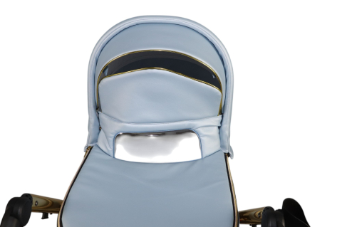 Cărucior 4 în 1 Sojan Aygo Exclusive Bleu cu Detalii Aurii [19]