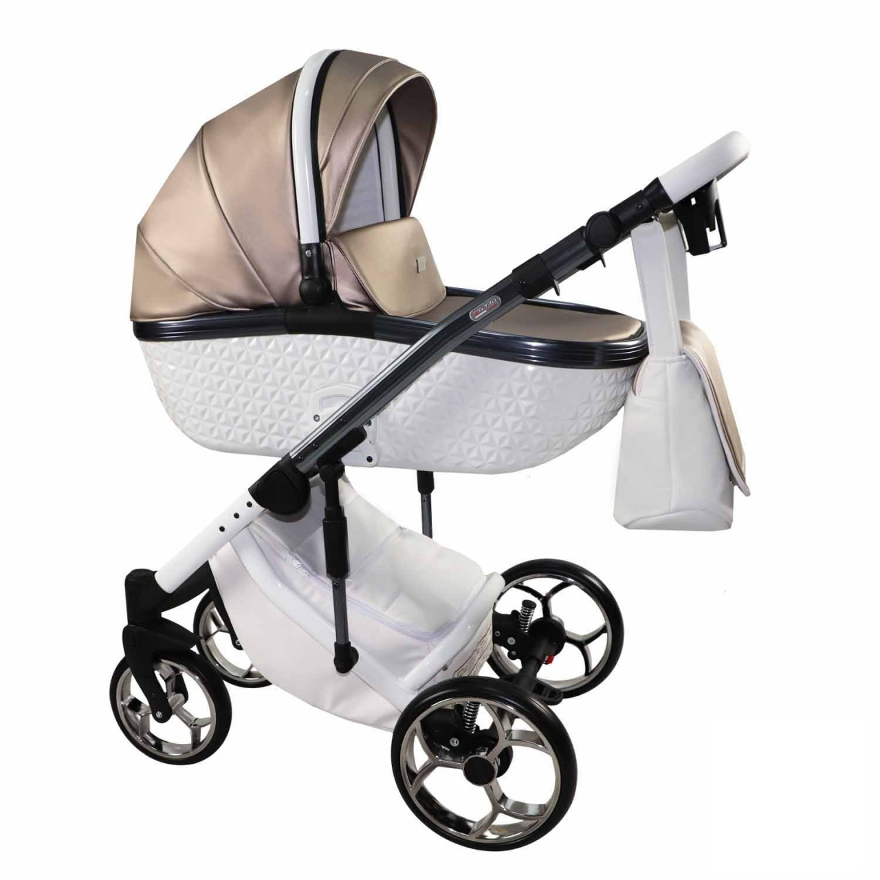 Dimensiuni Cărucior 4 în 1 Sojan Xsara Standard Taupe și Alb cu Cadru Negru