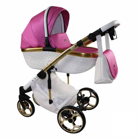 Sojan Xsara Standard Fucsia și Alb cu Detalii Aurii