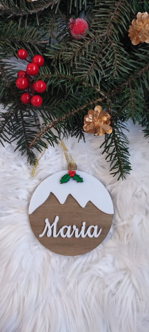 Decorațiuni Crăciun - Glob „Iarnă” cu nume