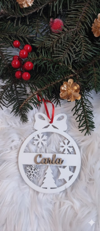 Decorațiuni Crăciun - Glob Personalizat „Nume”