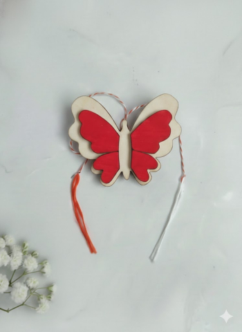 Cadouri Personalizate - Mărțișor fluture roșu