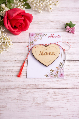 Cadouri Personalizate - Mărțișor ”Inimă”