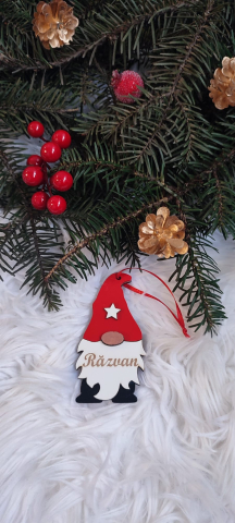 Decorațiuni Crăciun - Ornament „Gnom” cu nume