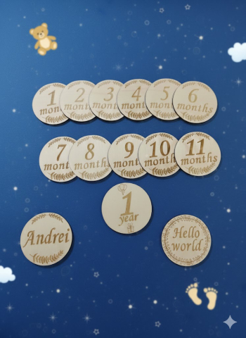 Produse copii - Set plăcuțe bebe Milestone