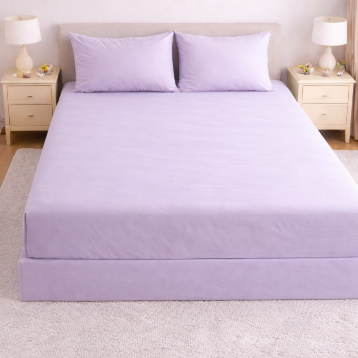 Lenjerie de pat microfibră satinată – set complet elegant alb [4]