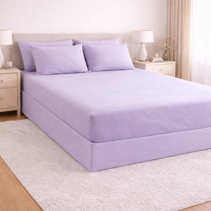 Lenjerie de pat microfibră satinată – set complet elegant alb [3]