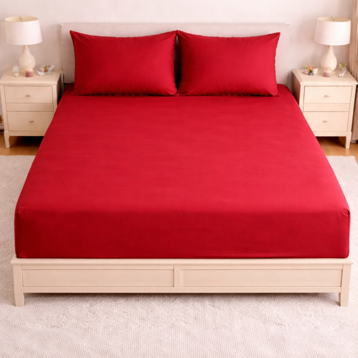 Lenjerie de pat microfibră satinată – set complet elegant alb [3]